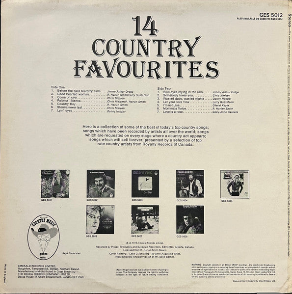 Various : 14 Country Favourites (LP, Comp)