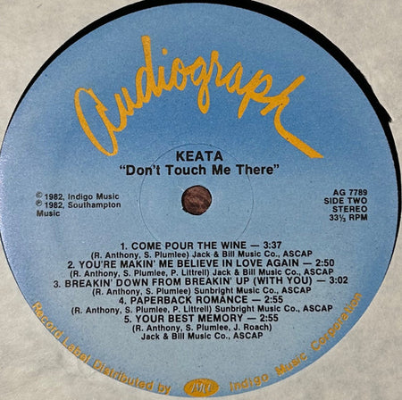 Keata Wright : Don't Touch Me There!  (LP, Album)