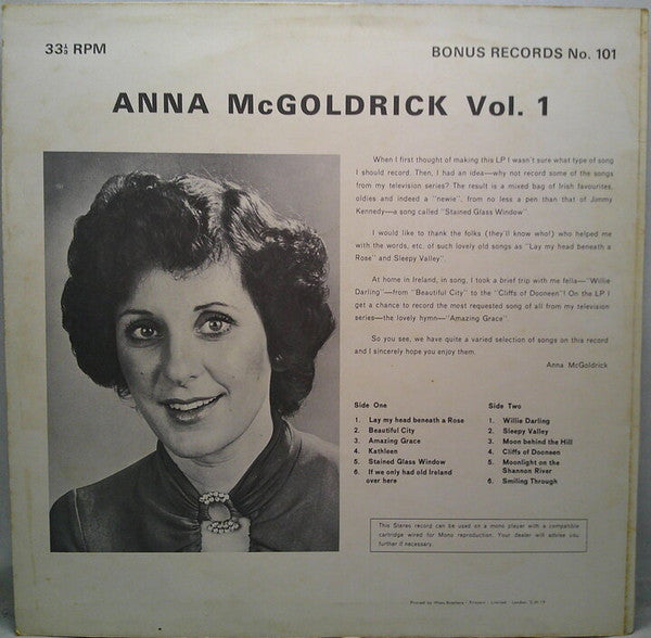 Anna McGoldrick : Vol. 1 (LP, Album)