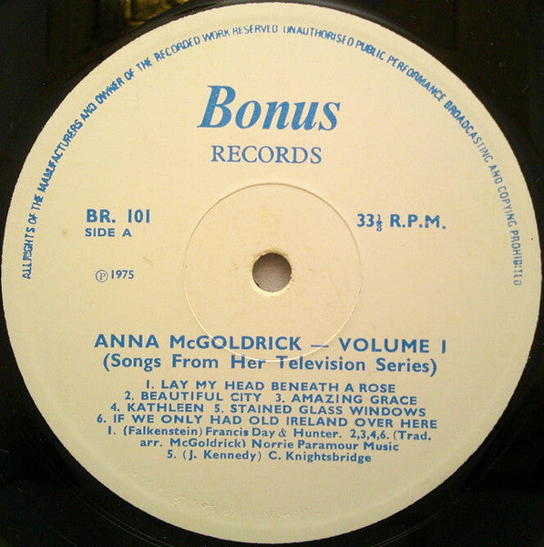 Anna McGoldrick : Vol. 1 (LP, Album)