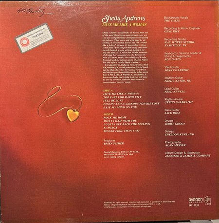 Sheila Andrews : Love Me Like A Woman (LP, Album)