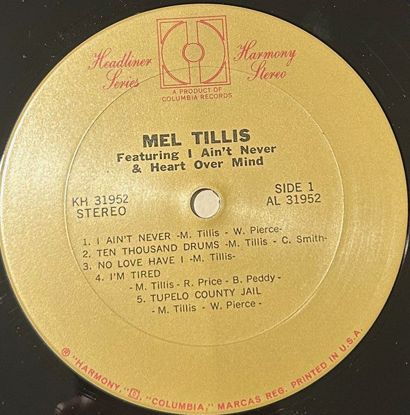 Mel Tillis : Mel Tillis (LP, Album)