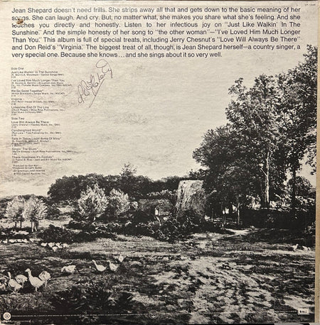 Jean Shepard : Just Like Walkin' In The Sunshine (LP, Album)