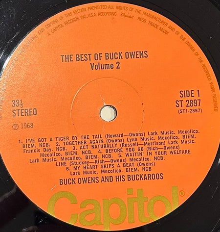 Buck Owens And His Buckaroos : The Best Of Buck Owens Vol.2 (LP, Comp, RE)