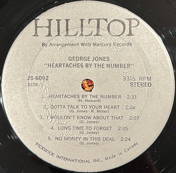 George Jones (2) : Heartaches By The Number (LP, Comp)