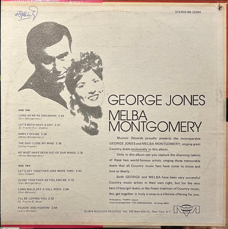 George Jones & Melba Montgomery : George Jones Melba Montgomery (LP, Album)