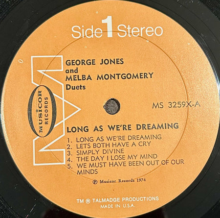 George Jones & Melba Montgomery : George Jones Melba Montgomery (LP, Album)