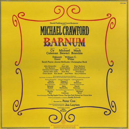 Michael Crawford, Original London Cast* : Barnum (LP, Album)