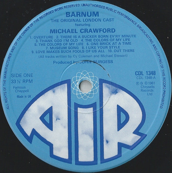 Michael Crawford, Original London Cast* : Barnum (LP, Album)