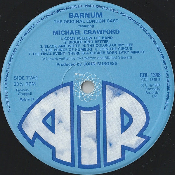 Michael Crawford, Original London Cast* : Barnum (LP, Album)