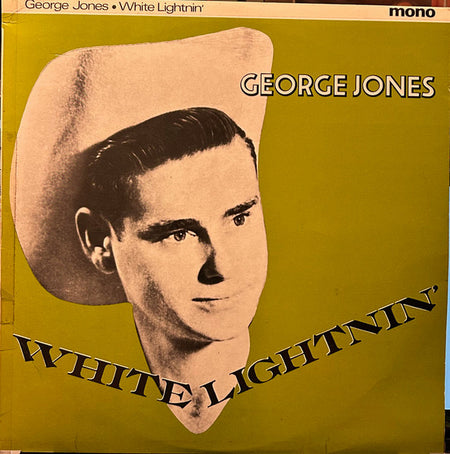George Jones (2) : White Lightnin' (10", Album, Comp, Mono, Orl)