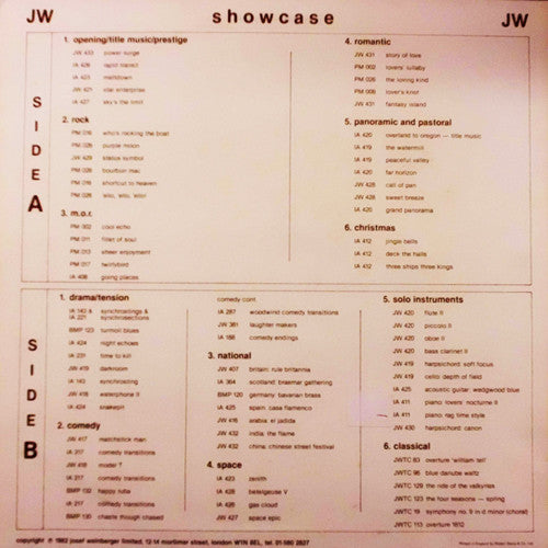 Unknown Artist : Showcase (LP)