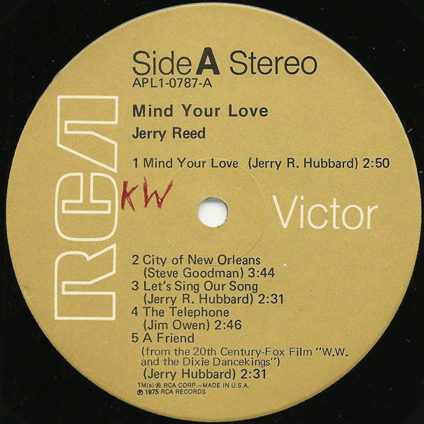 Jerry Reed : Mind Your Love (LP, Album)