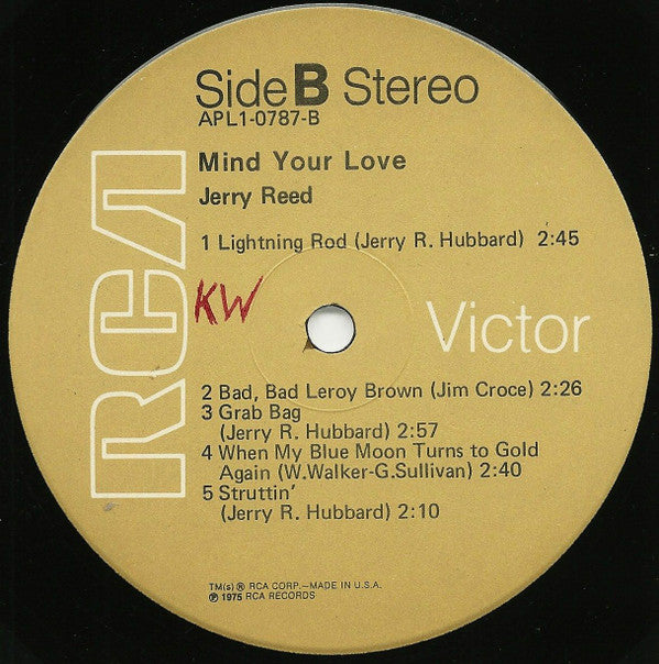Jerry Reed : Mind Your Love (LP, Album)