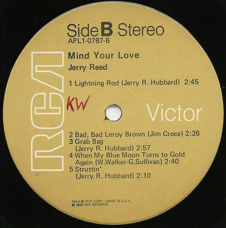 Jerry Reed : Mind Your Love (LP, Album)