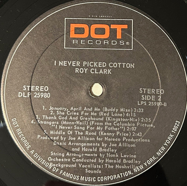 Roy Clark : I Never Picked Cotton (LP, Album, Mon)