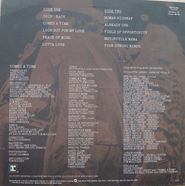 Neil Young : Comes A Time (LP, Album)