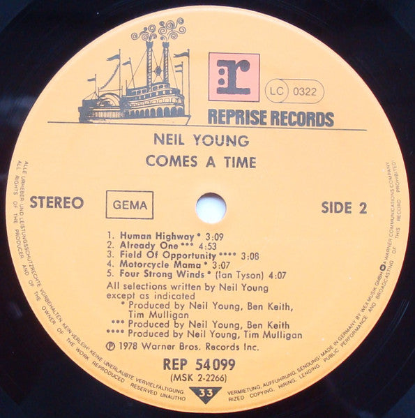 Neil Young : Comes A Time (LP, Album)