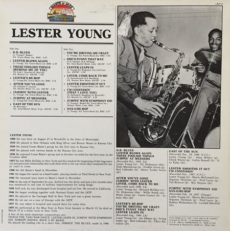 Lester Young : Lester Young (LP, Album, Comp)