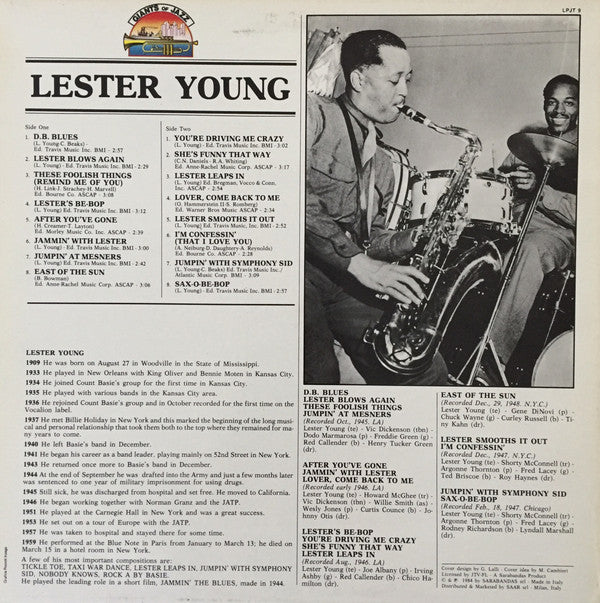 Lester Young : Lester Young (LP, Album, Comp)