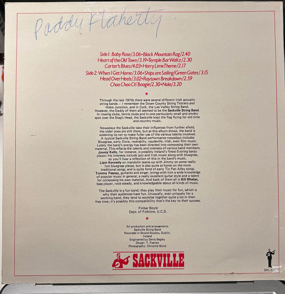 The Sackville String Band : Sackville String Band (LP, Album)