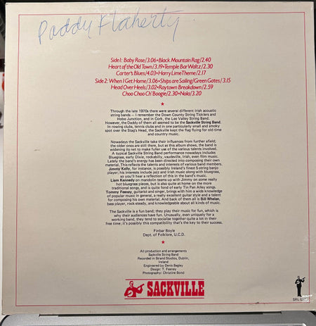 The Sackville String Band : Sackville String Band (LP, Album)