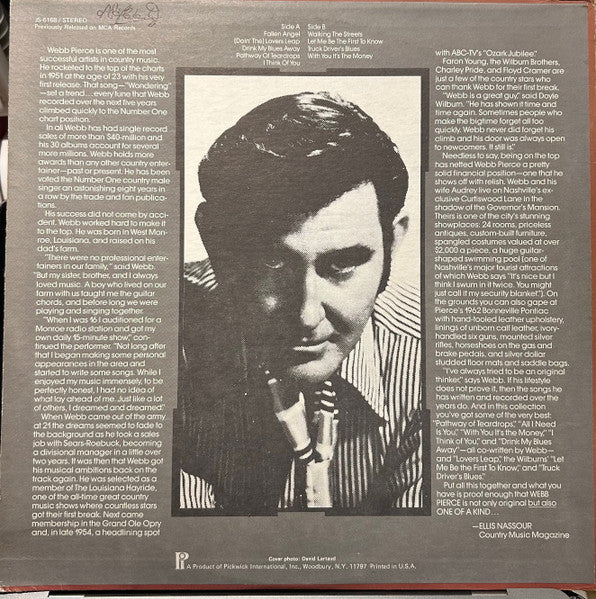 Webb Pierce : Fallen Angel (LP, Comp)