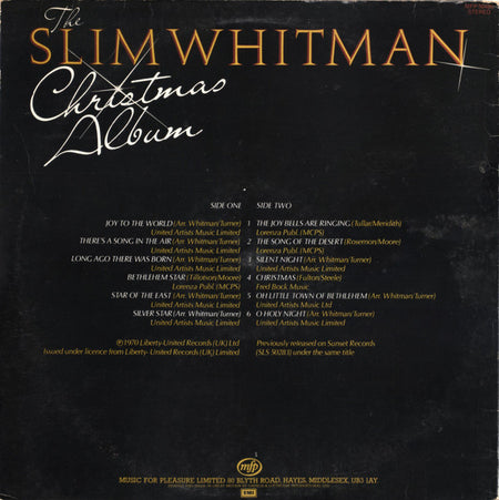Slim Whitman : The Slim Whitman Christmas Album (LP, RE)