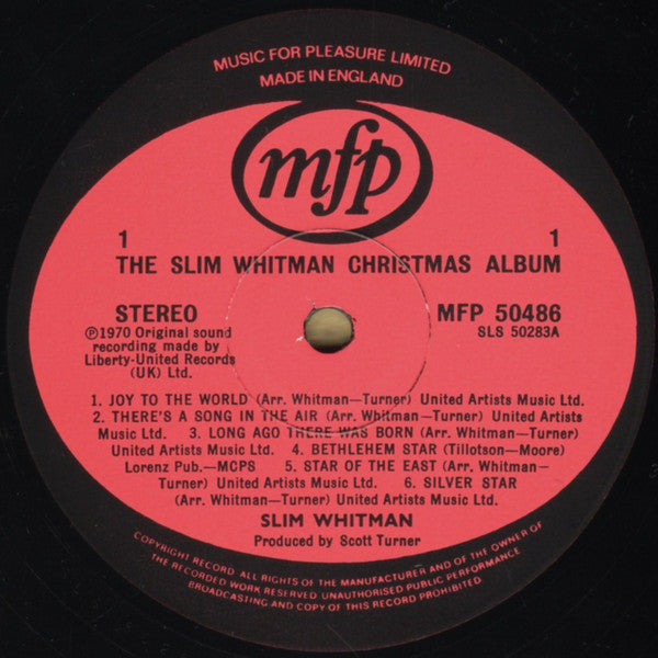 Slim Whitman : The Slim Whitman Christmas Album (LP, RE)