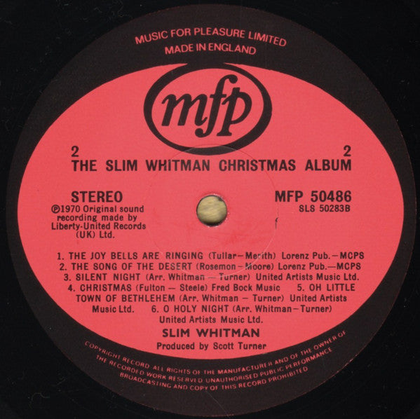 Slim Whitman : The Slim Whitman Christmas Album (LP, RE)