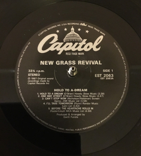 New Grass Revival : Hold To A Dream (LP, Album)