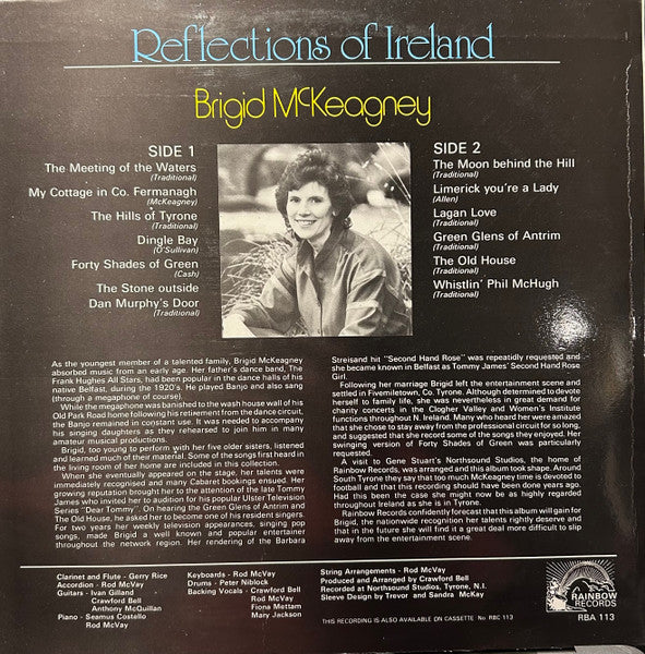 Brigid McKeagney : Reflections Of Ireland (LP, Album)