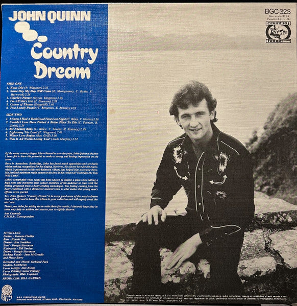 John Quinn : Country Dream (LP, Album)