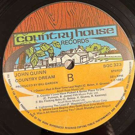 John Quinn : Country Dream (LP, Album)