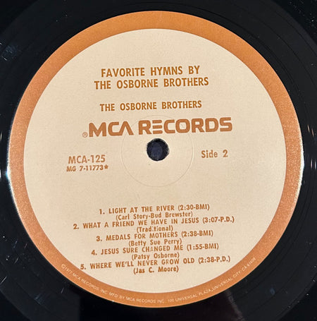 The Osborne Brothers : Favorite Hymns (LP, Album, RE)