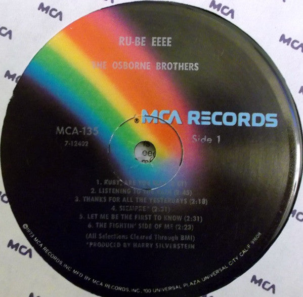 The Osborne Brothers : Ru-Be Eeee (LP, Album, RE)