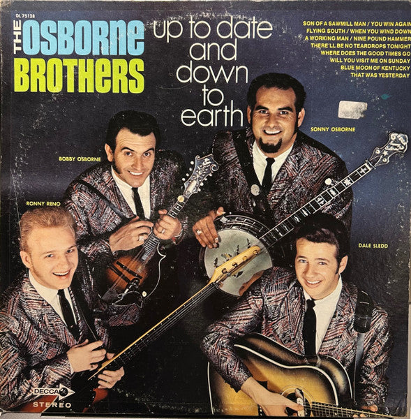 The Osborne Brothers : Up To Date And Down To Earth (LP, Album, DEC)
