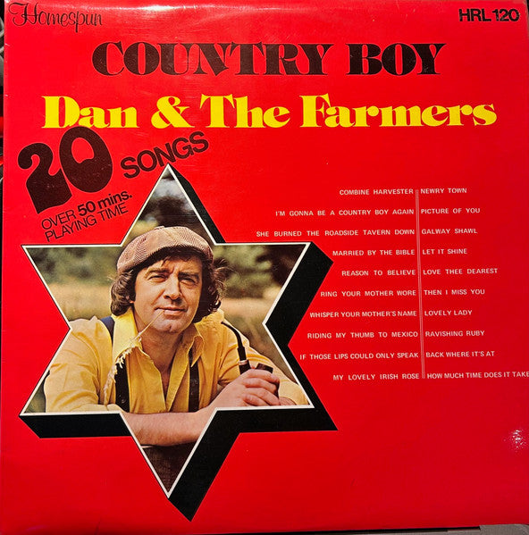 Dan And The Farmers : Country Boy (LP, Album, Tes)