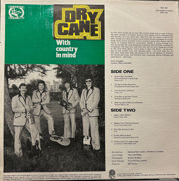 Dry Cane (2) : With Country In Mind (LP, Album)
