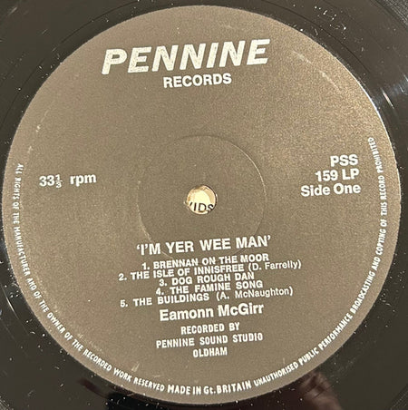 Eamonn McGirr : I'm Yer Wee Man (LP, Album)