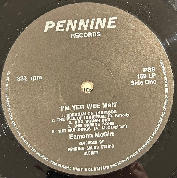 Eamonn McGirr : I'm Yer Wee Man (LP, Album)