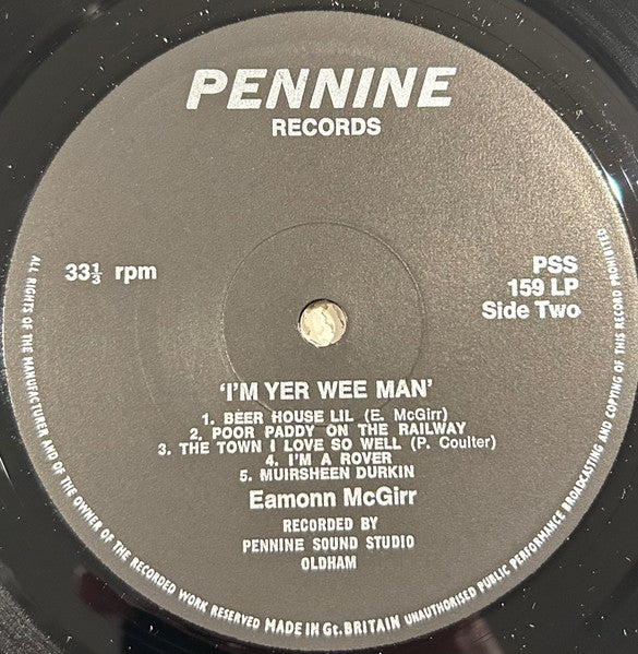 Eamonn McGirr : I'm Yer Wee Man (LP, Album)