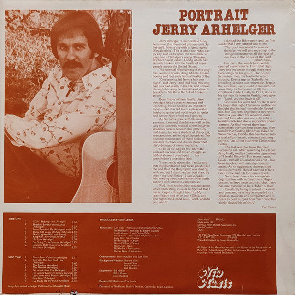 Jerry Arhelger : Portrait (LP, Album)