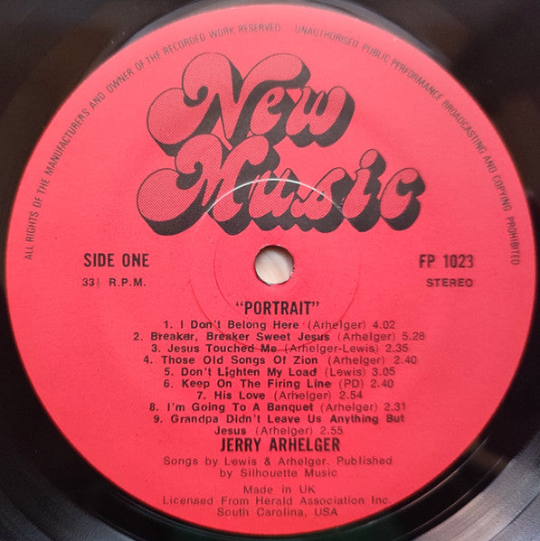 Jerry Arhelger : Portrait (LP, Album)