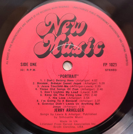 Jerry Arhelger : Portrait (LP, Album)