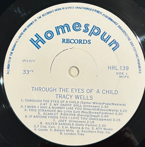 Tracy Wells : Through The Eyes Of A Child (LP, Album)