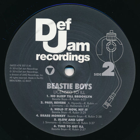 Beastie Boys : Licensed To Ill (LP, Album, RE, 30t)