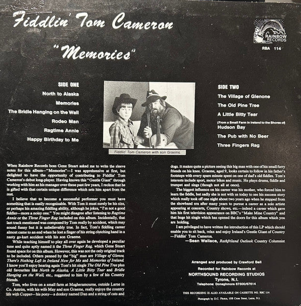 Fiddlin' Tom Cameron : Memories (LP, Album)