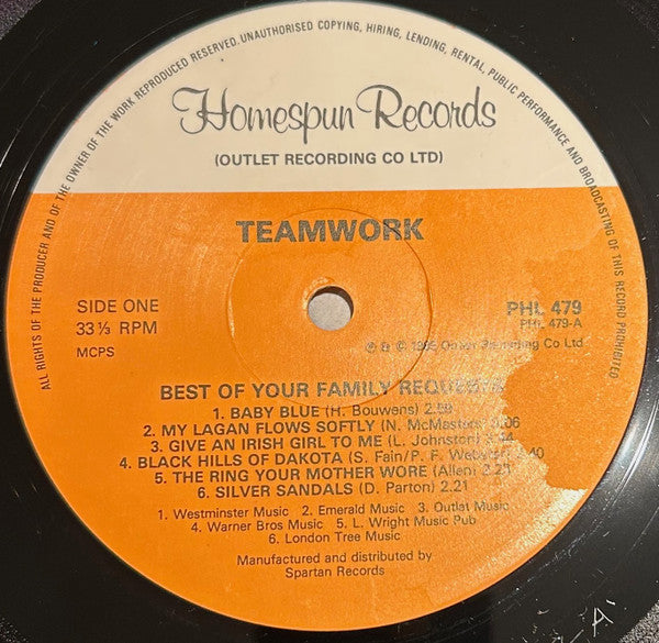 Teamwork : Best Of Your Family Requests (LP, Comp)