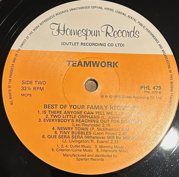 Teamwork : Best Of Your Family Requests (LP, Comp)